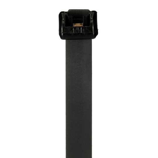 Deltec Kabelb. mit Doppel- Verriegelungskopf Acetat 685,8 x 12,7mm, schwarz