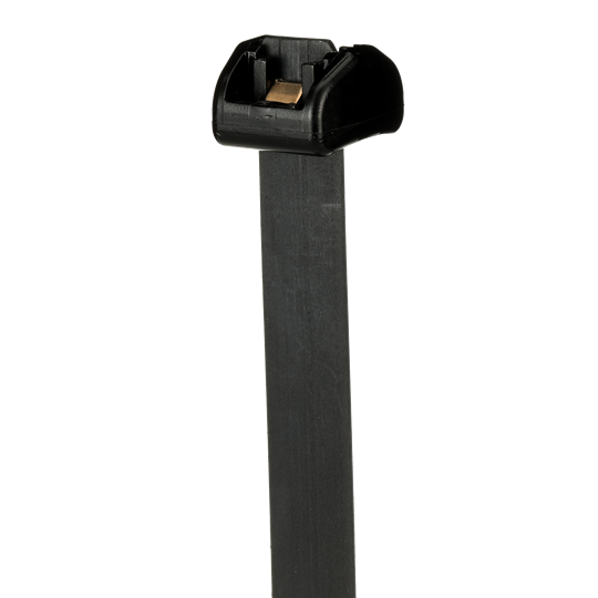 Deltec Kabelb. mit Doppel- Verriegelungskopf Acetat 685,8 x 12,7mm, schwarz