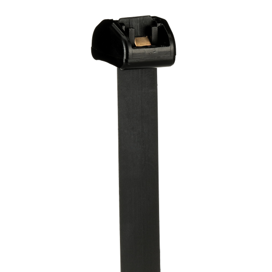 Deltec Kabelb. mit Doppel- Verriegelungskopf Acetat 685,8 x 12,7mm, schwarz