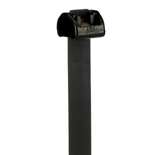 Deltec Kabelb. mit Doppel- Verriegelungskopf Acetat 342,9 x 12,7mm, schwarz