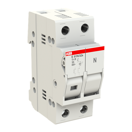 Sicherungs-Trennschalter, 1+N Pol, 32A für Sicherungseinsatz 10,3 x 38mm AC-22B