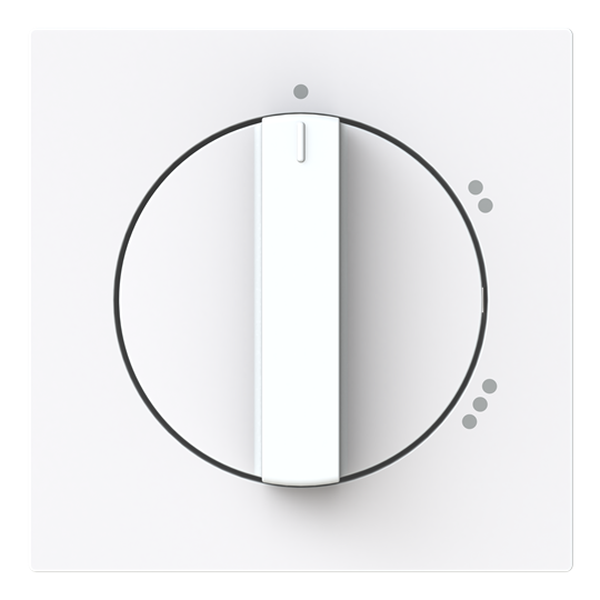 Zentralscheibe mit Aufdruck Symbol "1-2-3" für Stufenschalter, Drehknopf