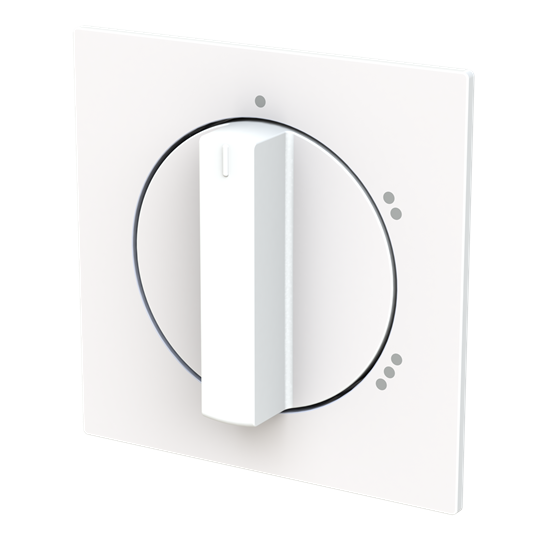 Zentralscheibe mit Aufdruck Symbol "1-2-3" für Stufenschalter, Drehknopf