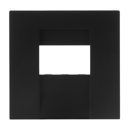 Zentralscheibe Multimedia 1-fach schwarz - Busch-art linear® Busch-art linear®