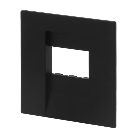 Zentralscheibe Multimedia 1-fach schwarz - Busch-art linear® Busch-art linear®