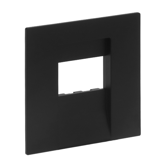 Zentralscheibe Multimedia 1-fach schwarz - Busch-art linear® Busch-art linear®
