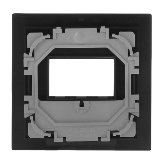 Zentralscheibe Multimedia 1-fach schwarz - Busch-art linear® Busch-art linear®