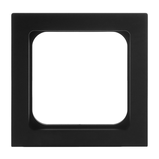 Zwischenring 50x50 mm Kommunikations-Steckverbinder schwarz - Busch-art linear®
