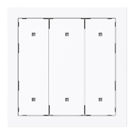 Wippe für Elektroniktaster 3-fach mit transparenten Kalotten Busch-art linear®