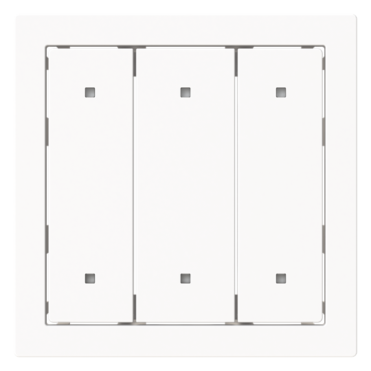 Wippe für Elektroniktaster 3-fach mit transparenten Kalotten Busch-art linear®