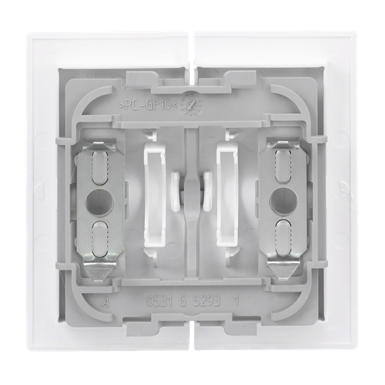 Wippe für Schalter/Taster, 2-fach studioweiß - Busch-art linear®