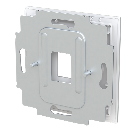 Zentralscheibe mit Tragring Modular-Jack 1-fach Busch-art linear®