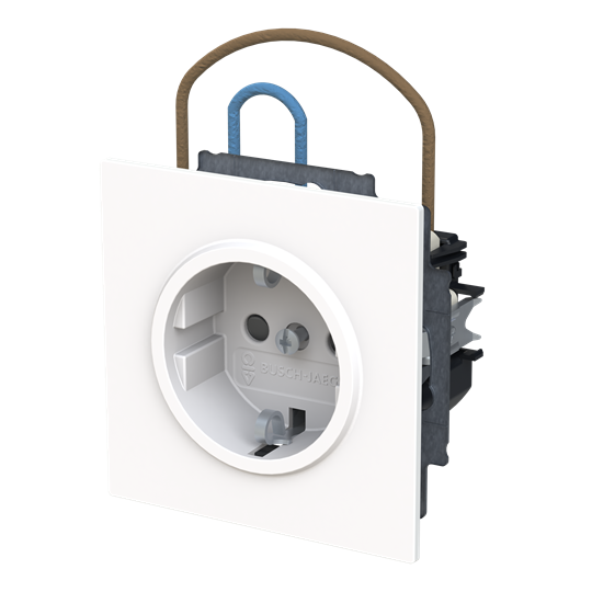 Busch-steplight® SCHUKO® Steckdosen-Einsatz Safety+ mit LED