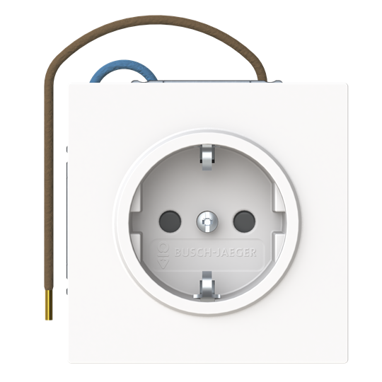 Busch-steplight® SCHUKO® Steckdosen-Einsatz Safety+ mit LED