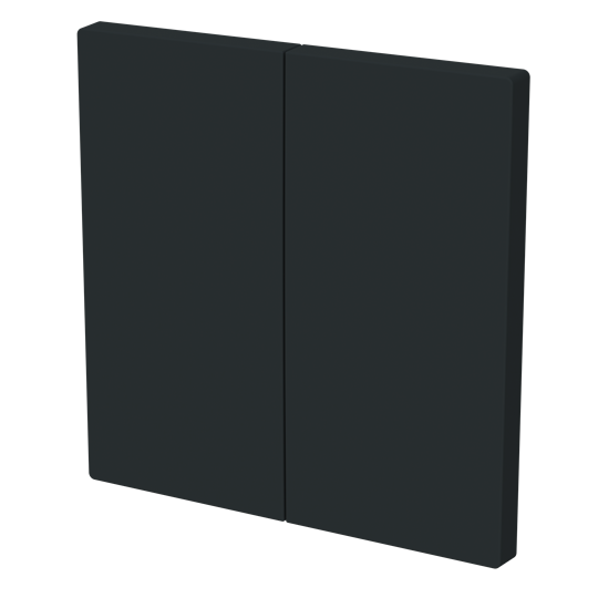 Wippe für Smart Switch 2-fach schwarz matt - Busch-art linear®