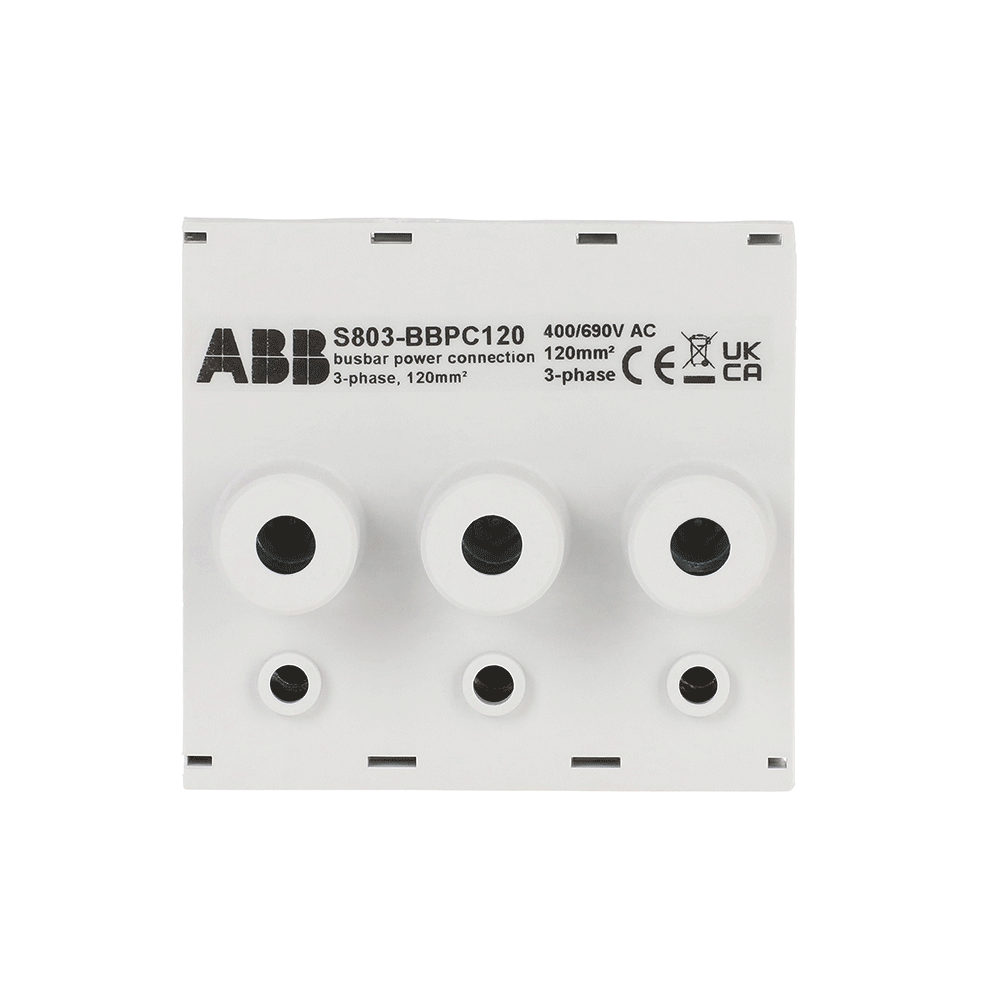 Einspeiseblock für Sammelschiene S800-BB250, Anschlussquerschnitt 120mm²