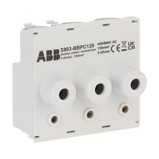 Einspeiseblock für Sammelschiene S800-BB250, Anschlussquerschnitt 120mm²