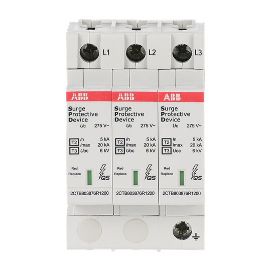 SPD Type 2 pour 230/400V TN-C 3P, Imax 20kA, In 5kA, Up 0, 9kV