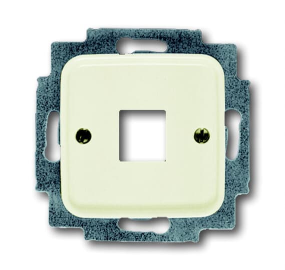 Zentralscheibe Modular-Jack-Einsatz, Keystone 1-fach weiß - Busch-Duro 2000® SI