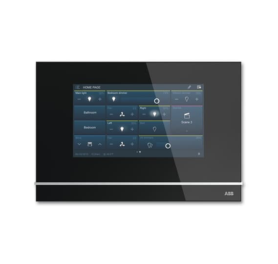 Busch-Jäger Bedienelement Schalter LCD-Display 6136-24 studioweiß matt  EIB KNX