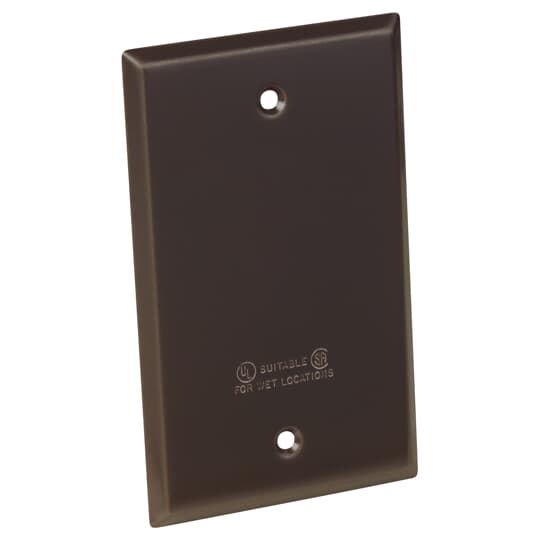 RECT BLANK COVER BRONZE